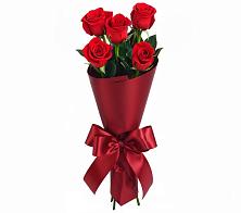 Букет 5 Красных роз Эдлесс Лав в Зырянском