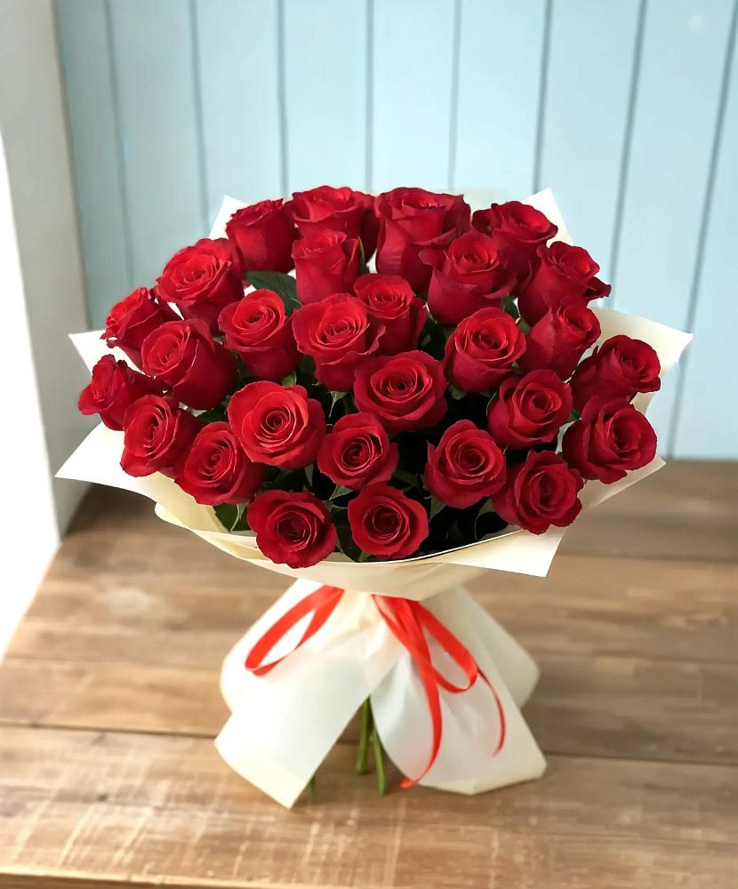 Букет 29 Красных роз в Зырянском