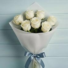 Букет 7 Белых роз Эдлесс Лав #REPLACE_PRED# Зырянском