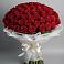 Букет 101 Красная роза Блэк Мэджик в Зырянском