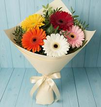 Букет цветов из:  Герберы #REPLACE_PRED# Зырянском