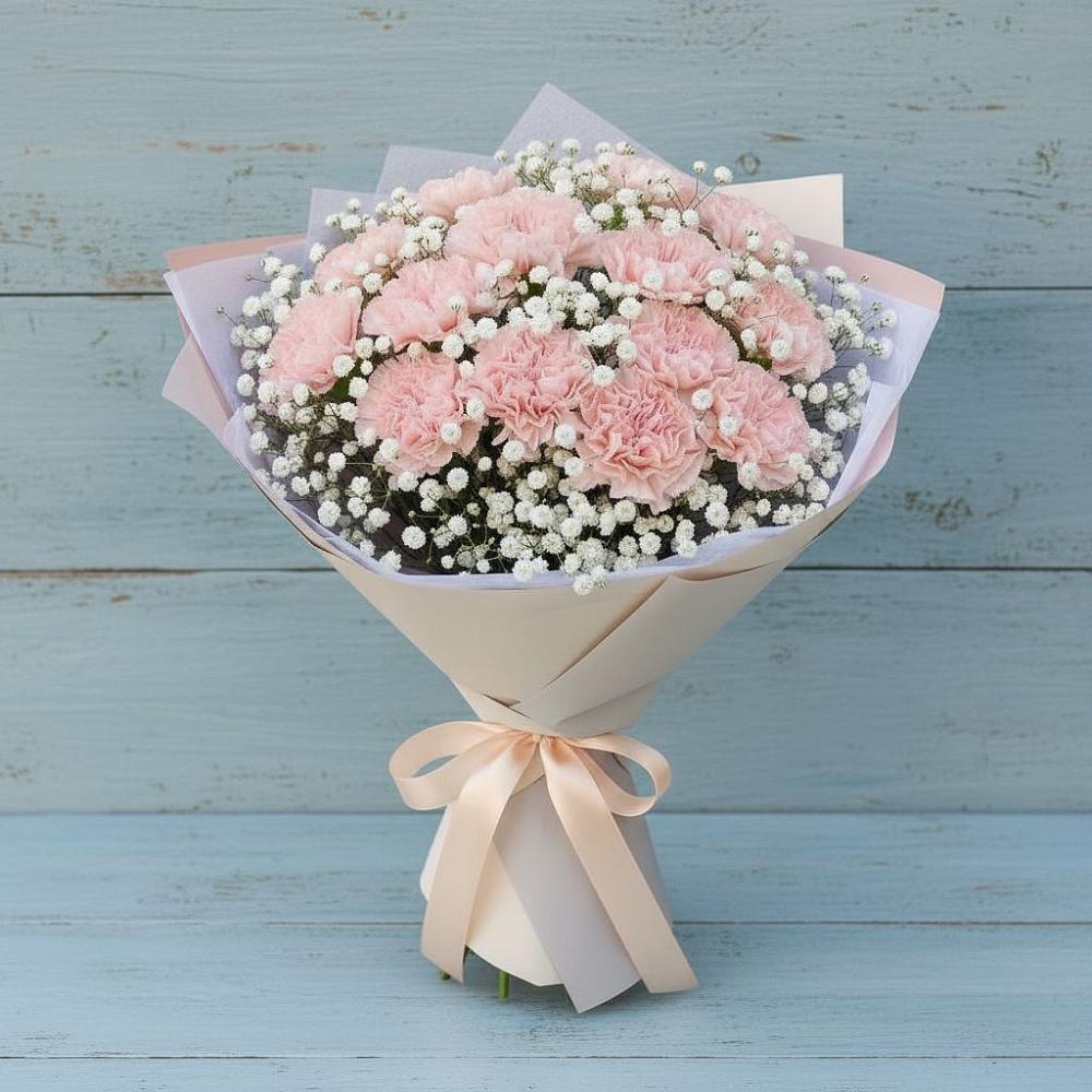 Букет цветов из: Гвоздики в Зырянском