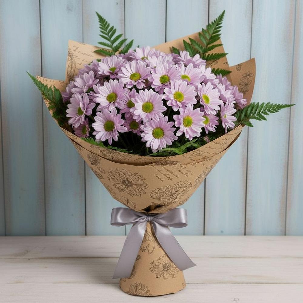 Букет цветов из: Хризантемы в Зырянском