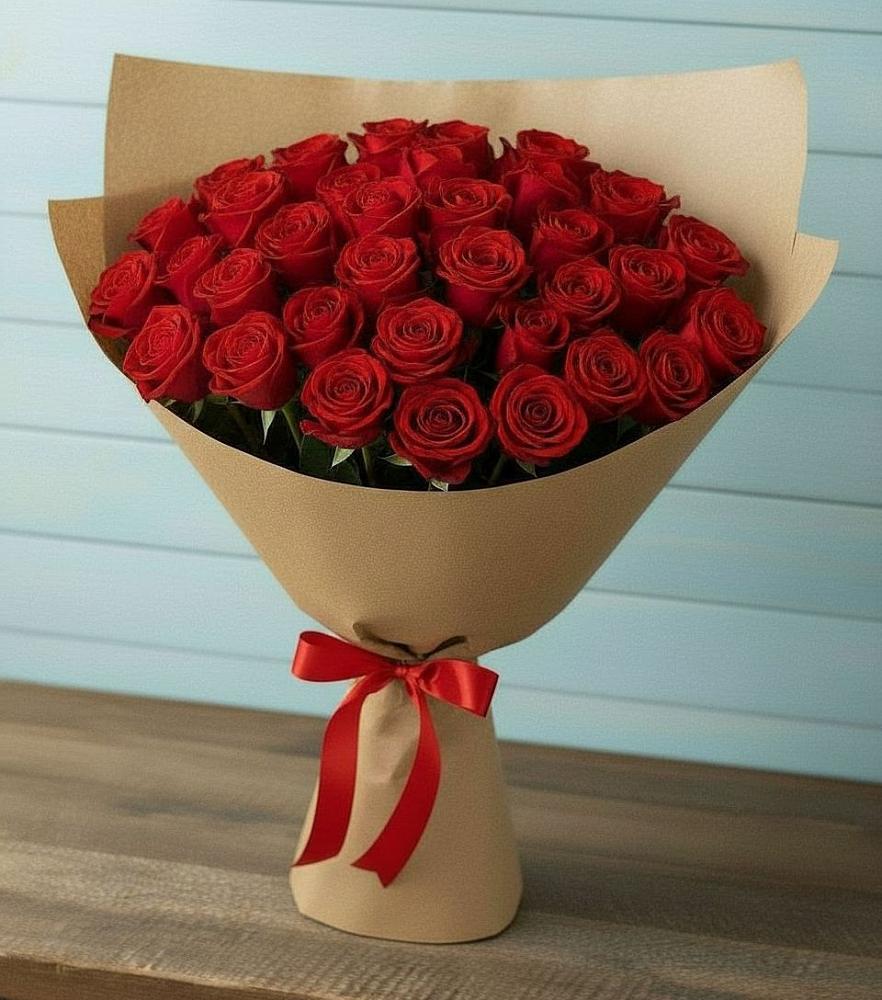 Букет Красные розы Милано в Зырянском