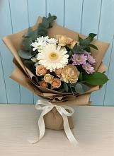 Букет цветов из:  Герберы и Хризантемы в Зырянском