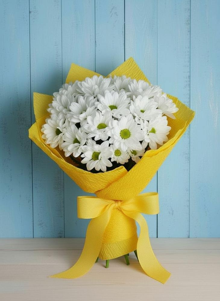 Букет цветов из: Хризантемы в Зырянском