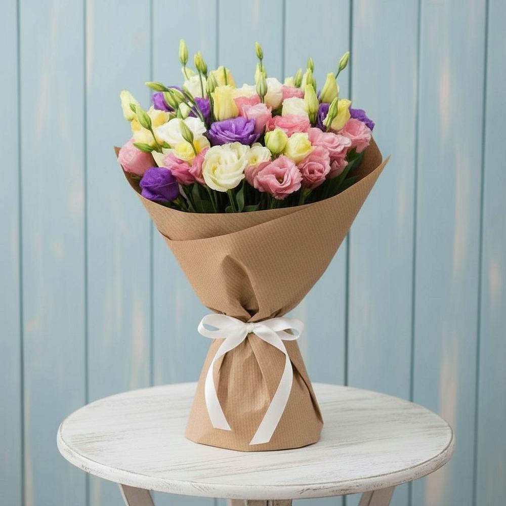 Букет цветов из: Лизиантусы в Зырянском