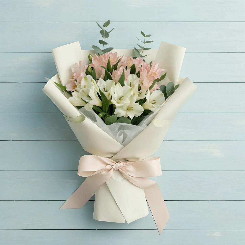 Букет цветов из: Альстромерии в Зырянском