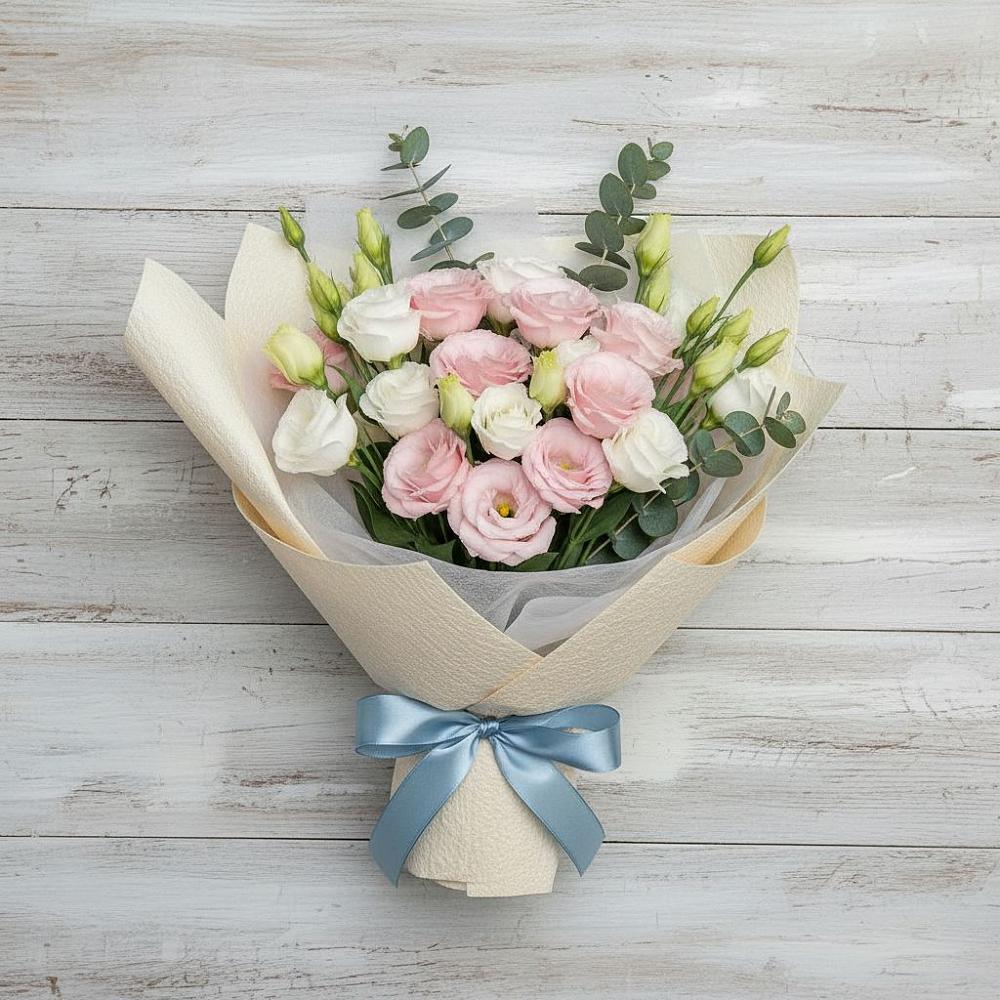 Букет цветов из: Лизиантусы в Зырянском